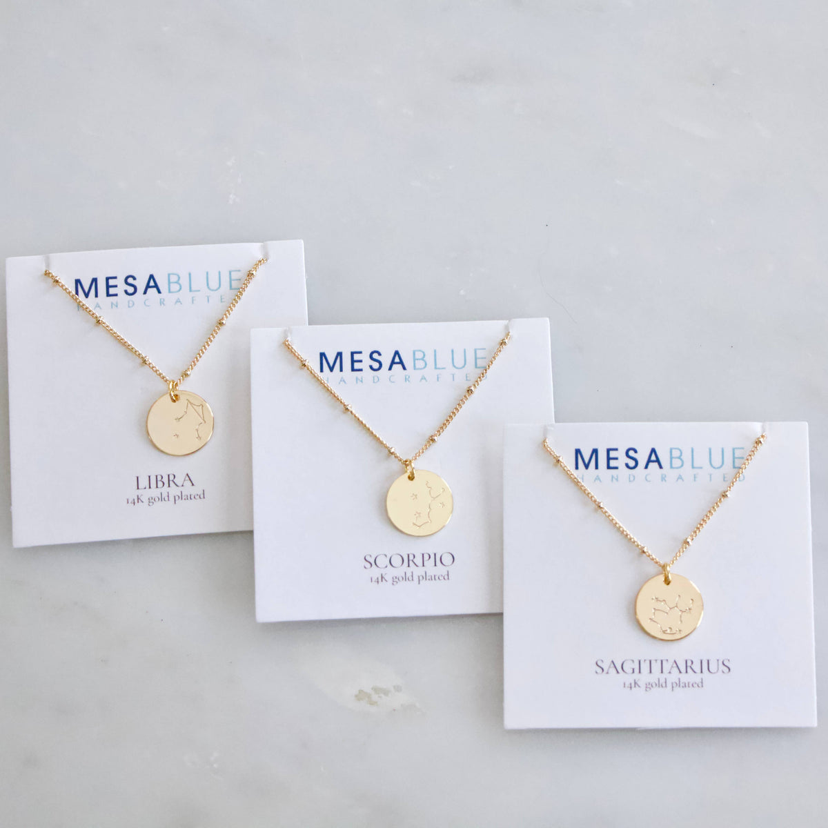 Zodiac Sign Coin Necklace