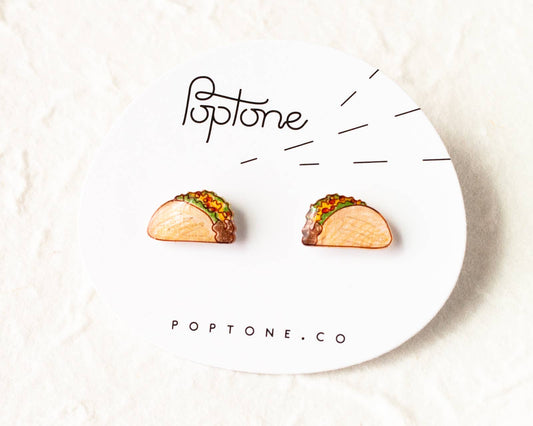 Taco Food Earrings