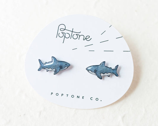 Cute Shark Stud Earrings