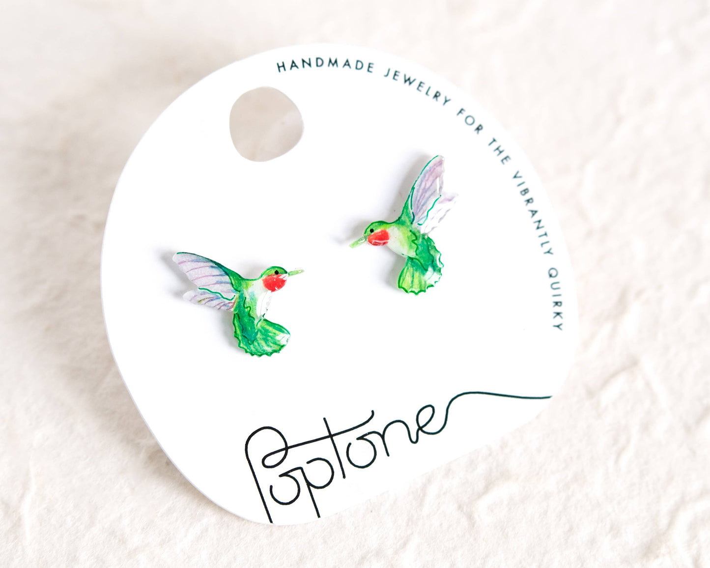 Hummingbird Stud Earrings - Winter 2024 Collection