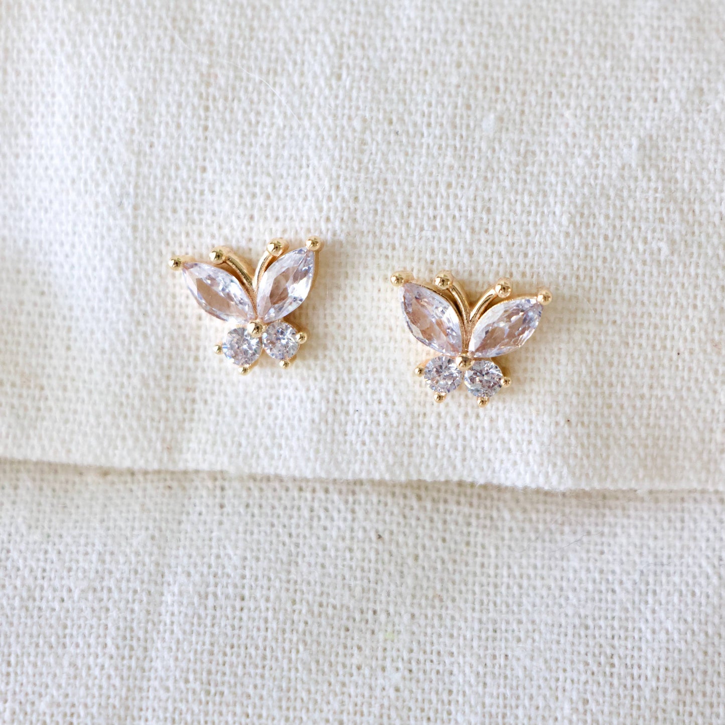 CZ Butterfly Studs